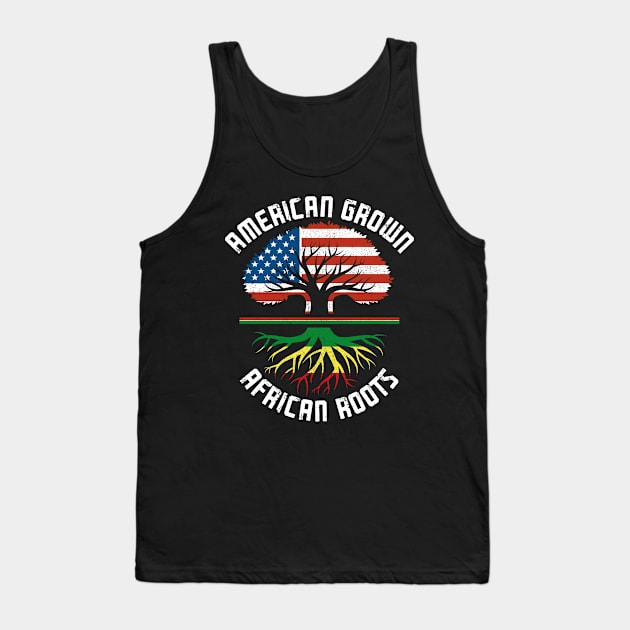 American Grown With African Roots - Africa Pride Strong Tank Top by Zone32